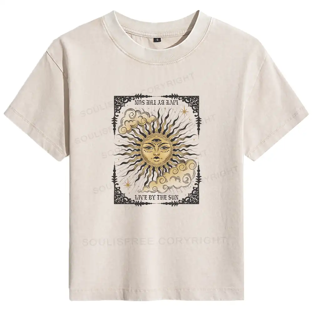 Living By The Sun Basic Washed T-shirt