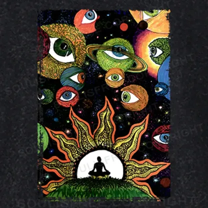 Meditation Of The Sun And Moon Basic Washed T-shirt