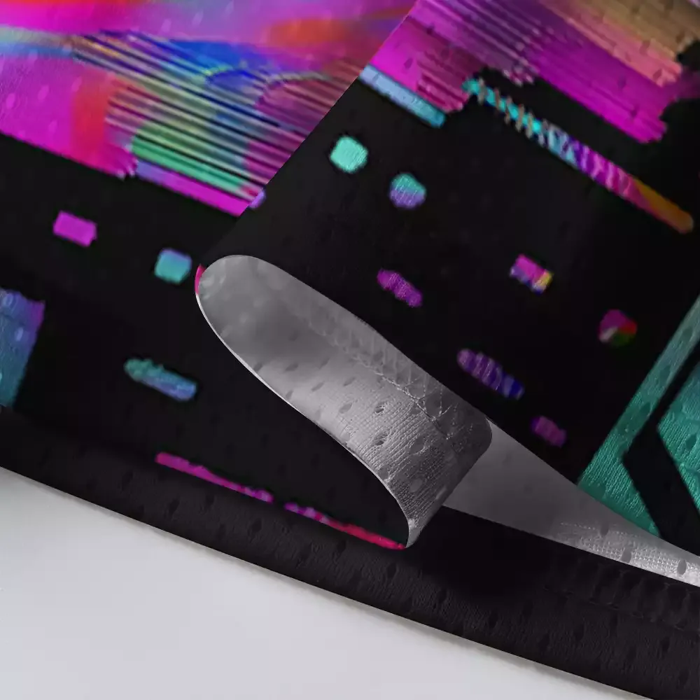 Glitch Chromatic Cat Mesh Jersey