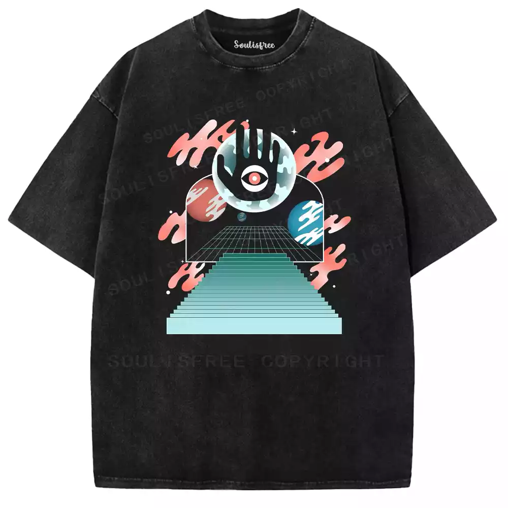 Sacred Eye Staircase Washed T-shirt
