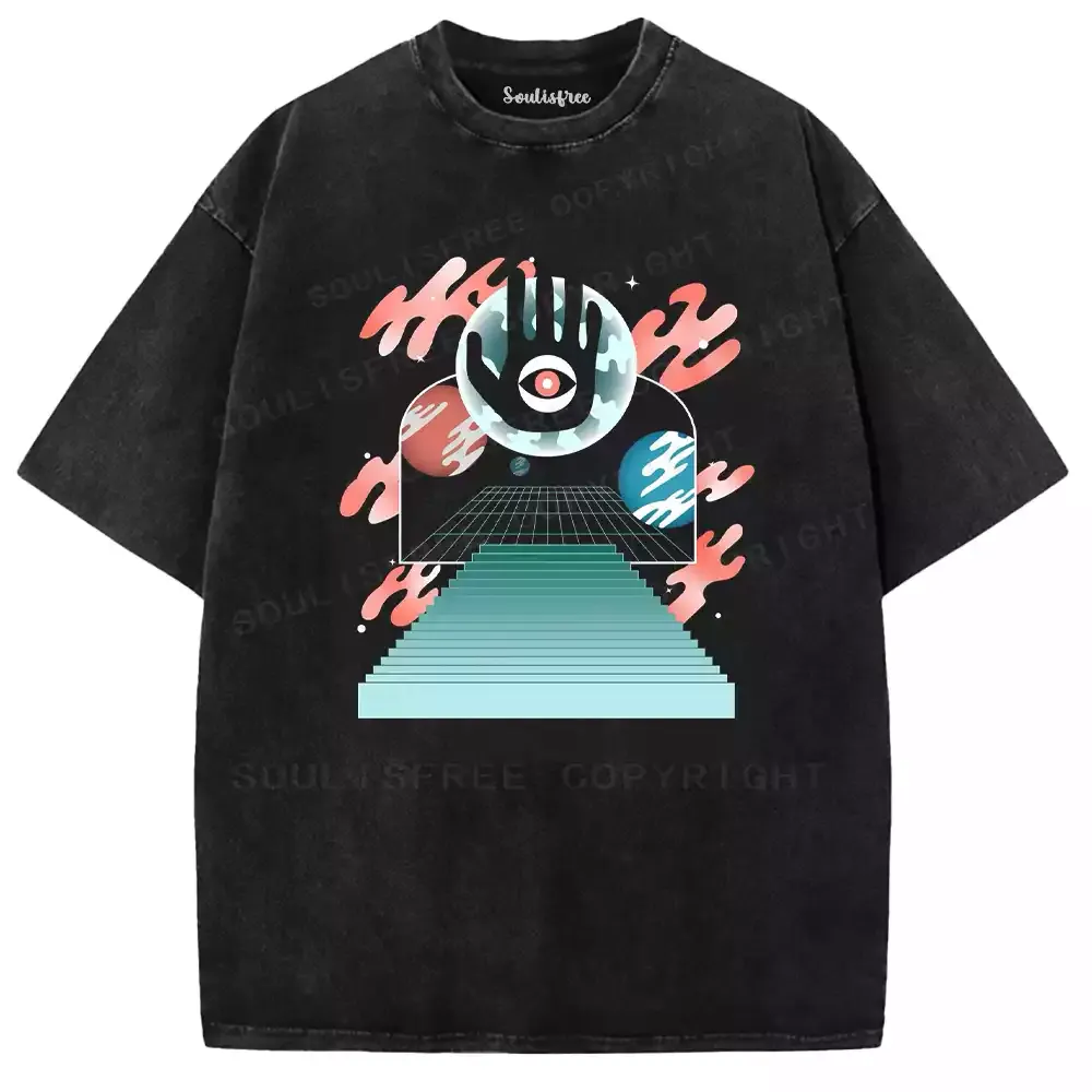 Sacred Eye Staircase Washed T-shirt