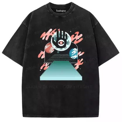 Sacred Eye Staircase Washed T-shirt