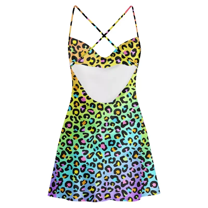 Soulisfree Chromatic Wild Cowl Neck Satin Mini Dress