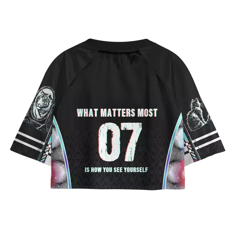 Soulisfree WHAT MATTERS MOST IS HOW YOU SEE YOURSELF Cropped Jersey