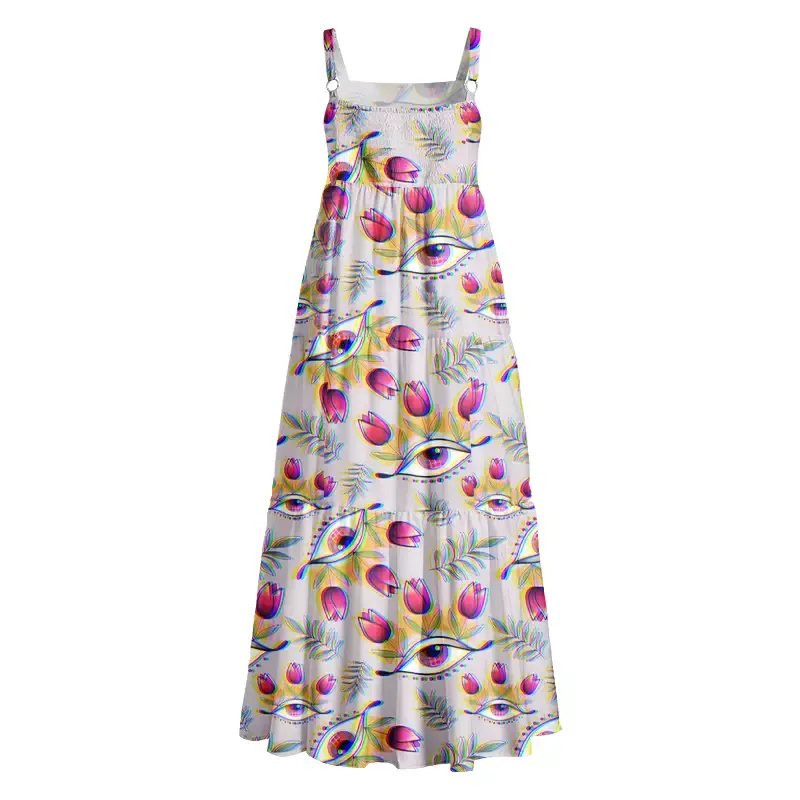 Soulisfree Rainbow Eyes in Bloom Boho Maxi Dress
