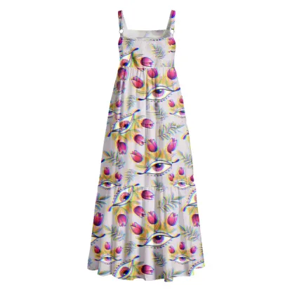 Soulisfree Rainbow Eyes in Bloom Boho Maxi Dress