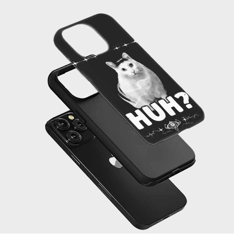 Soulisfree Huh Cat Meme Matte Phone Case