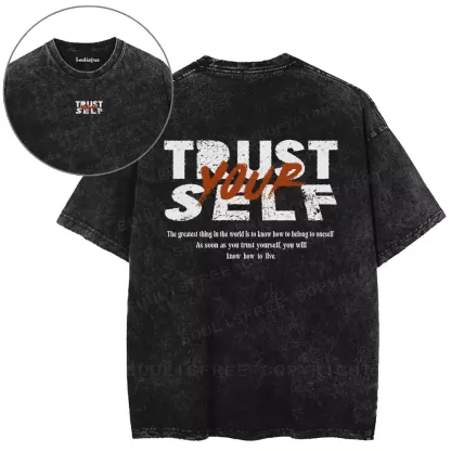 TRUST YOURSELF 1 Washed T-shirt