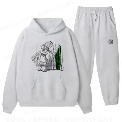 Wandering Into The Digital World Fleece Hoodie Set