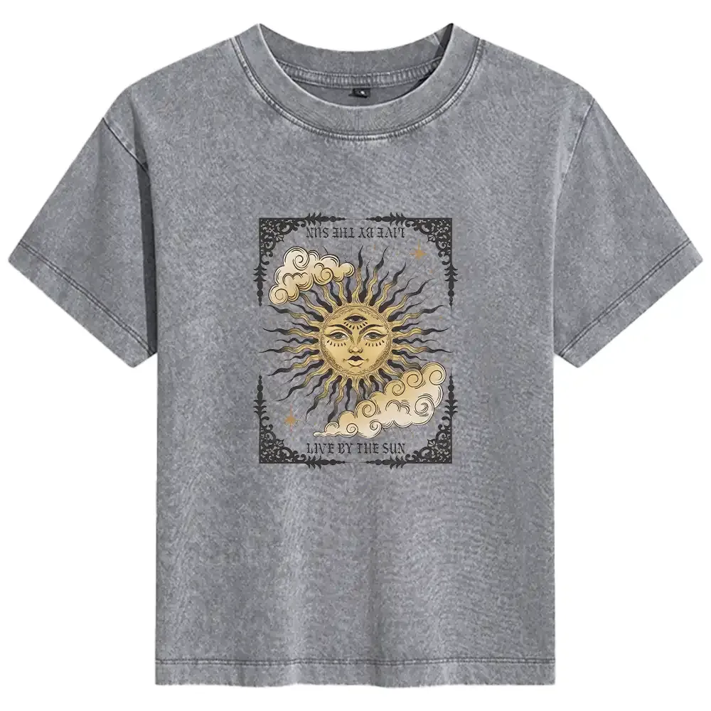 Living By The Sun Basic Washed T-shirt