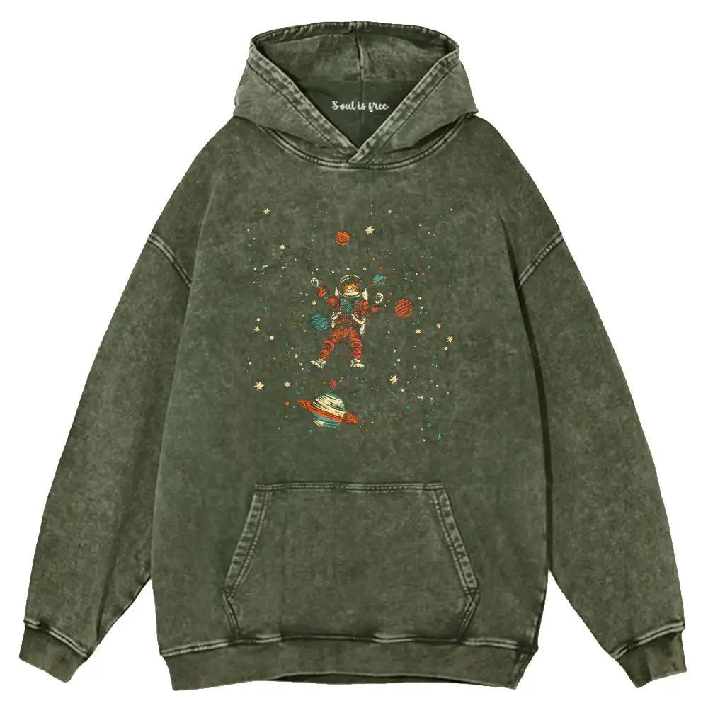 Nebula Explorer  Washed Hoodie