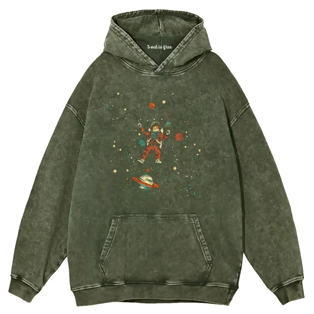 Nebula Explorer  Washed Hoodie