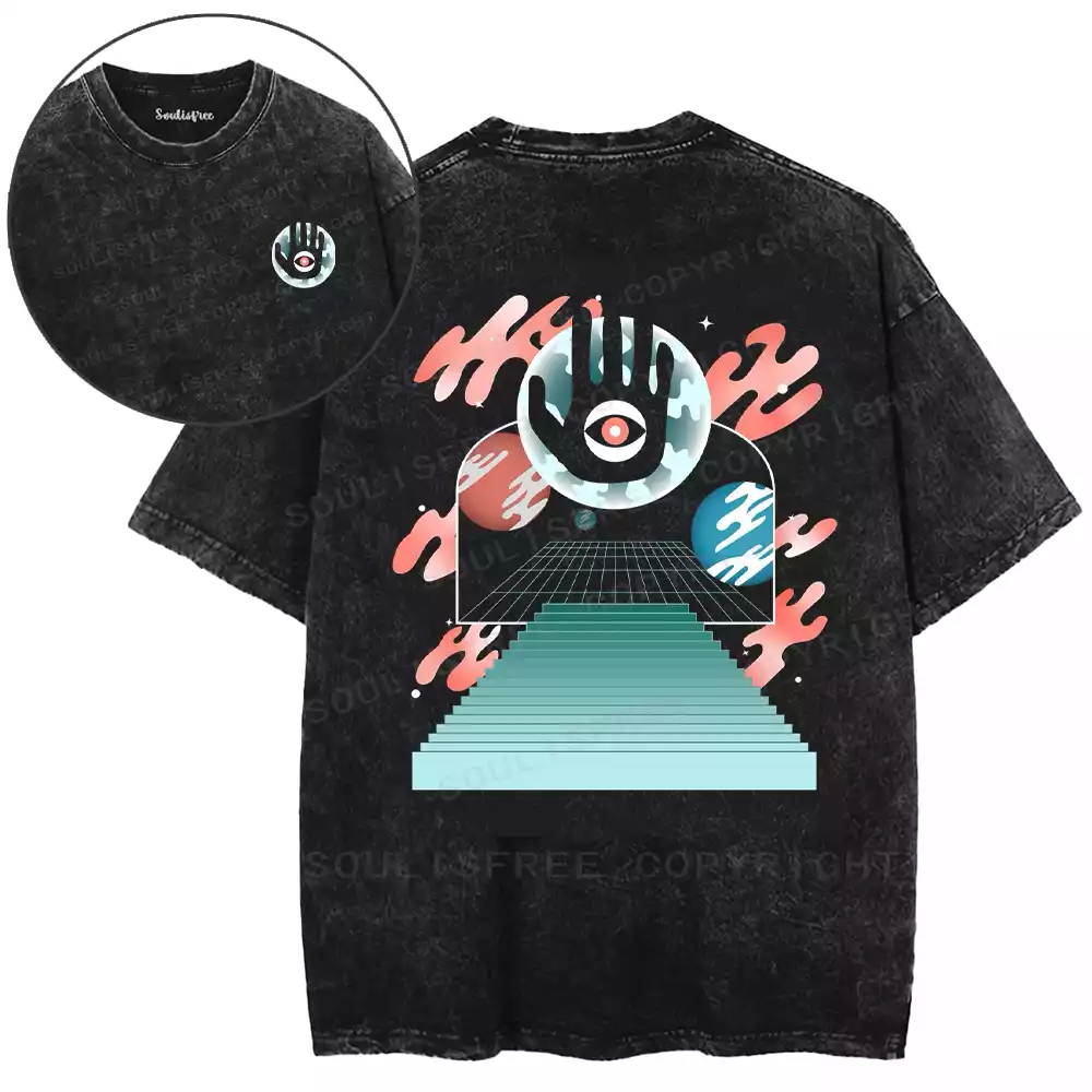 Sacred Eye Staircase Washed T-shirt