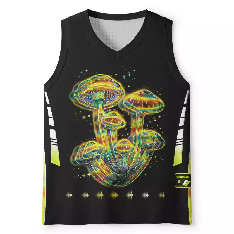 Soulisfree Psychedelic Moonphase Mushroom Mesh Tank