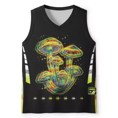 Soulisfree Psychedelic Moonphase Mushroom Mesh Tank