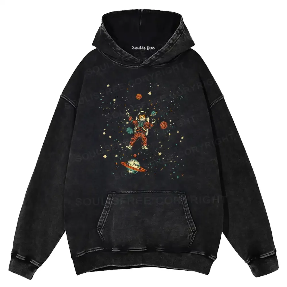 Nebula Explorer  Washed Hoodie