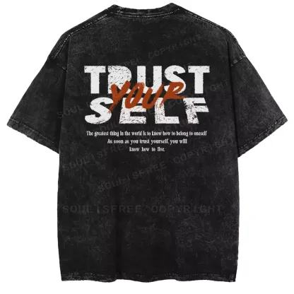 TRUST YOURSELF 1 Washed T-shirt