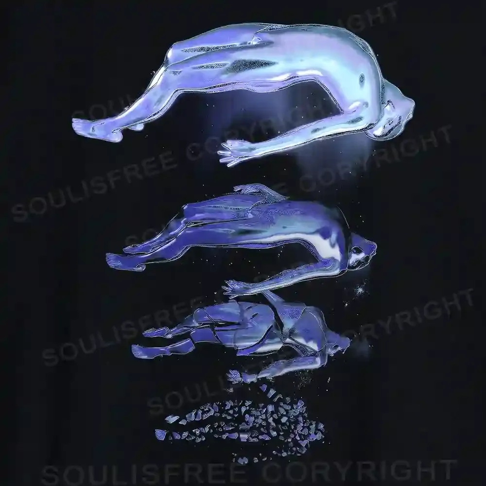 The Escape Of Consciousness Color Block Raglan Long Sleeve Crop Top