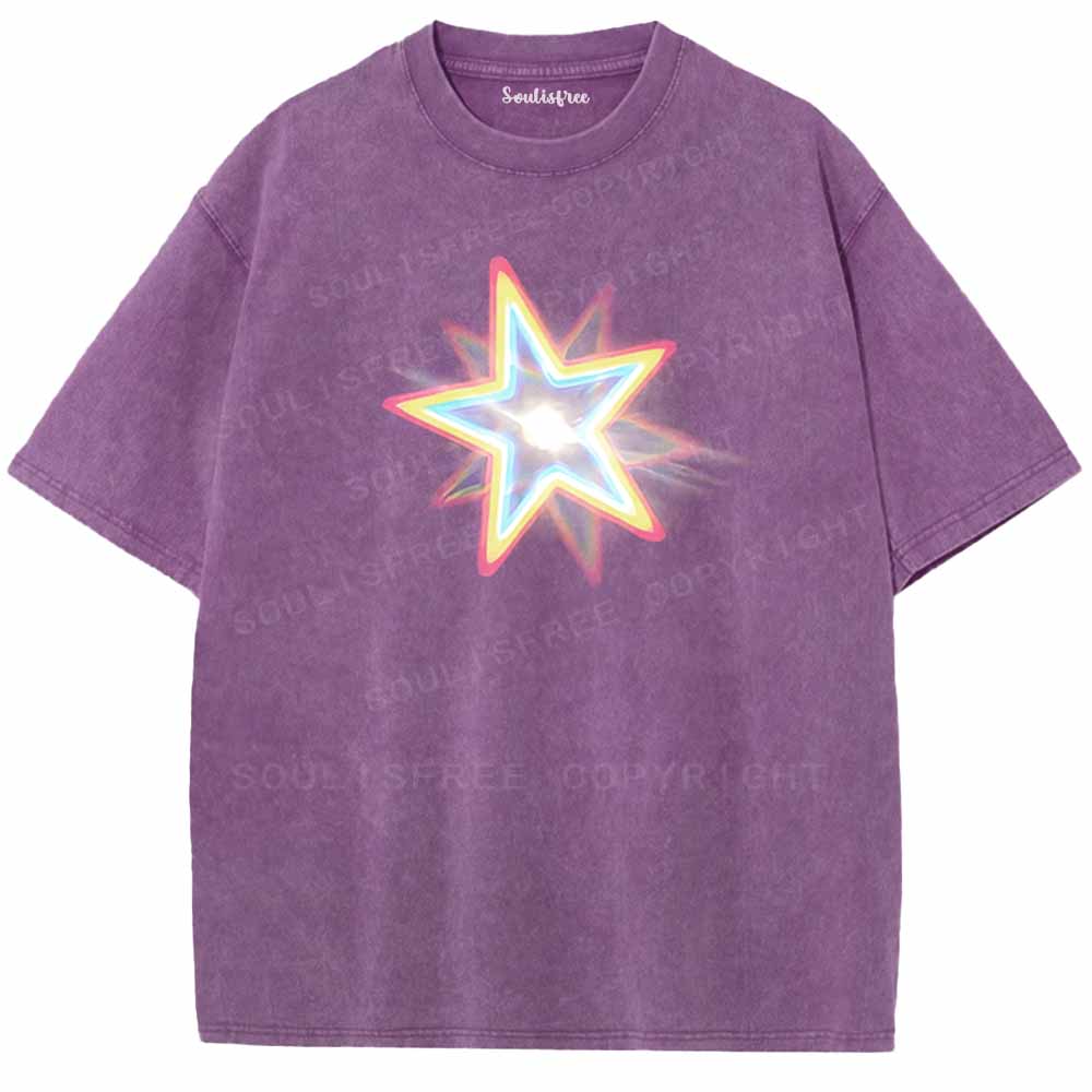 Soulisfree Neon Soul Starlight Washed Tee