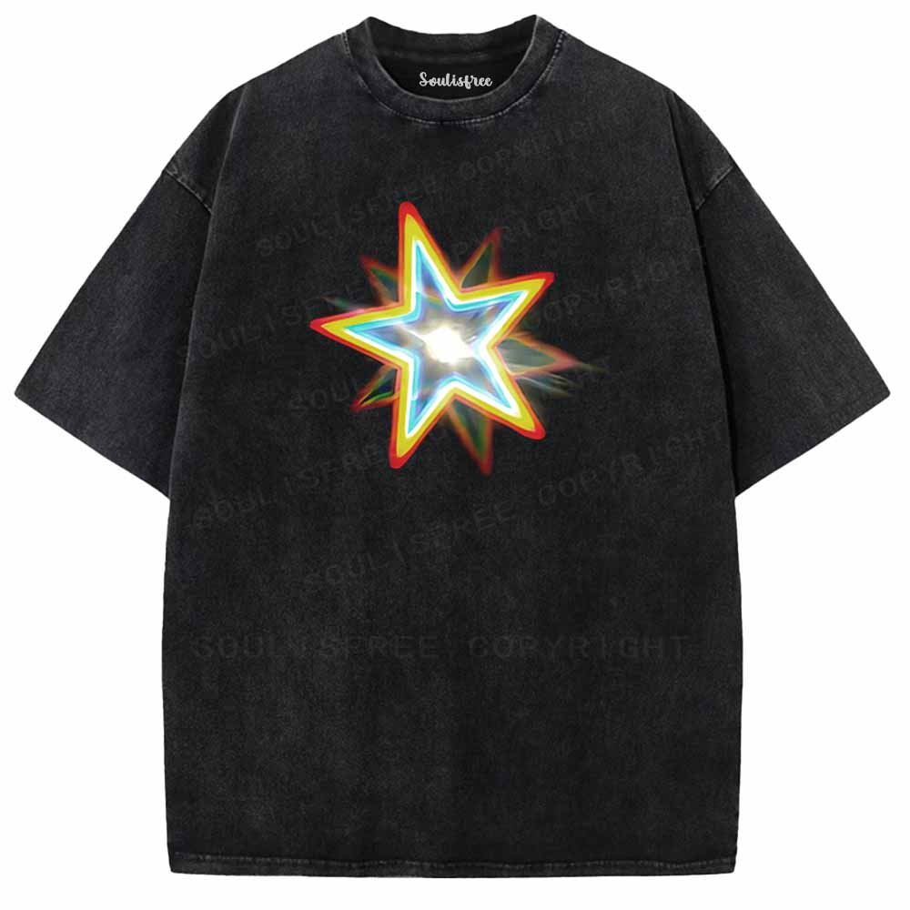 Soulisfree Neon Soul Starlight Washed Tee