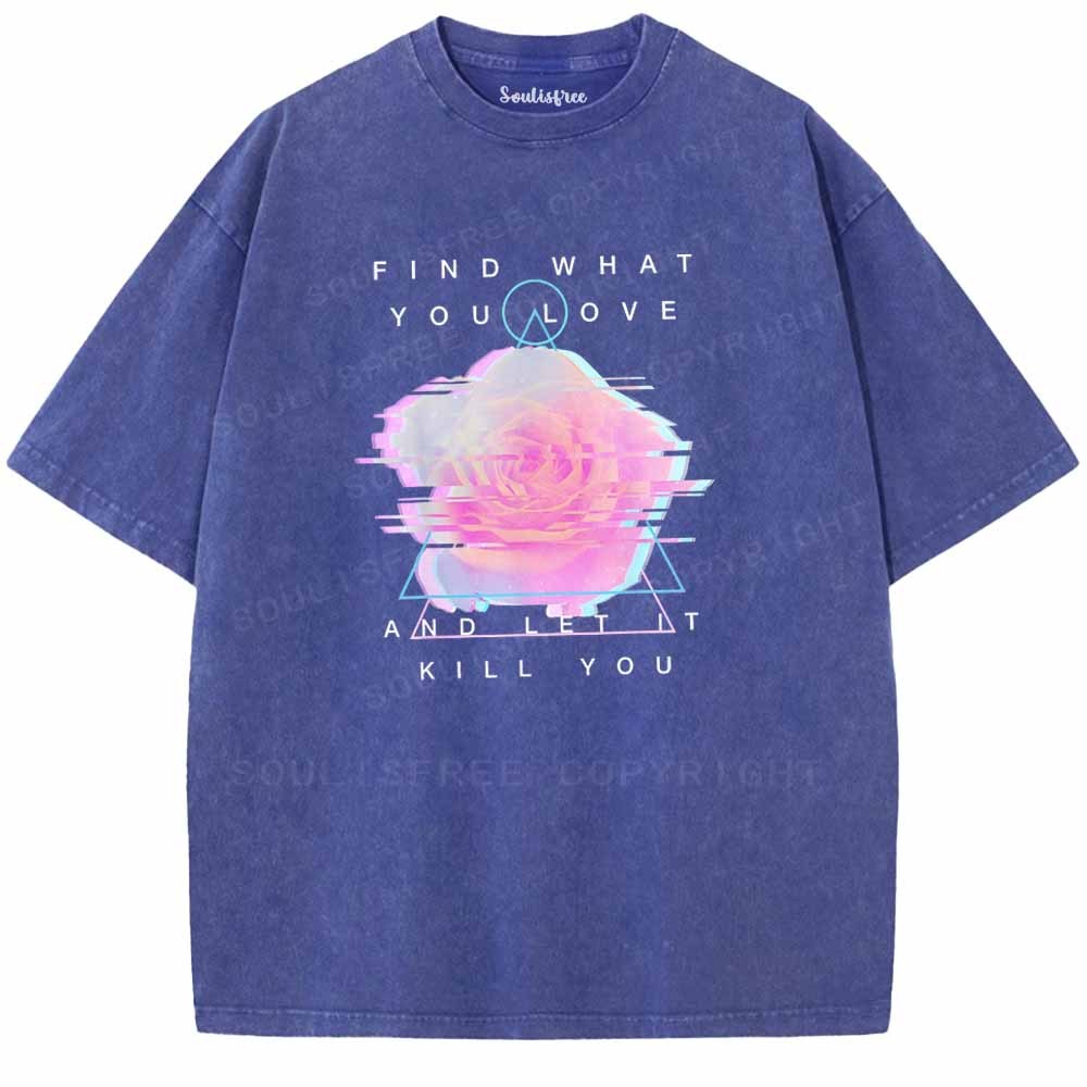 Soulisfree Glitch Bloom & Obsessed Love Washed Tee
