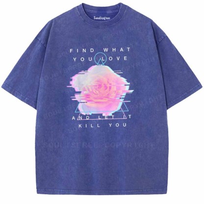 Soulisfree Glitch Bloom & Obsessed Love Washed Tee