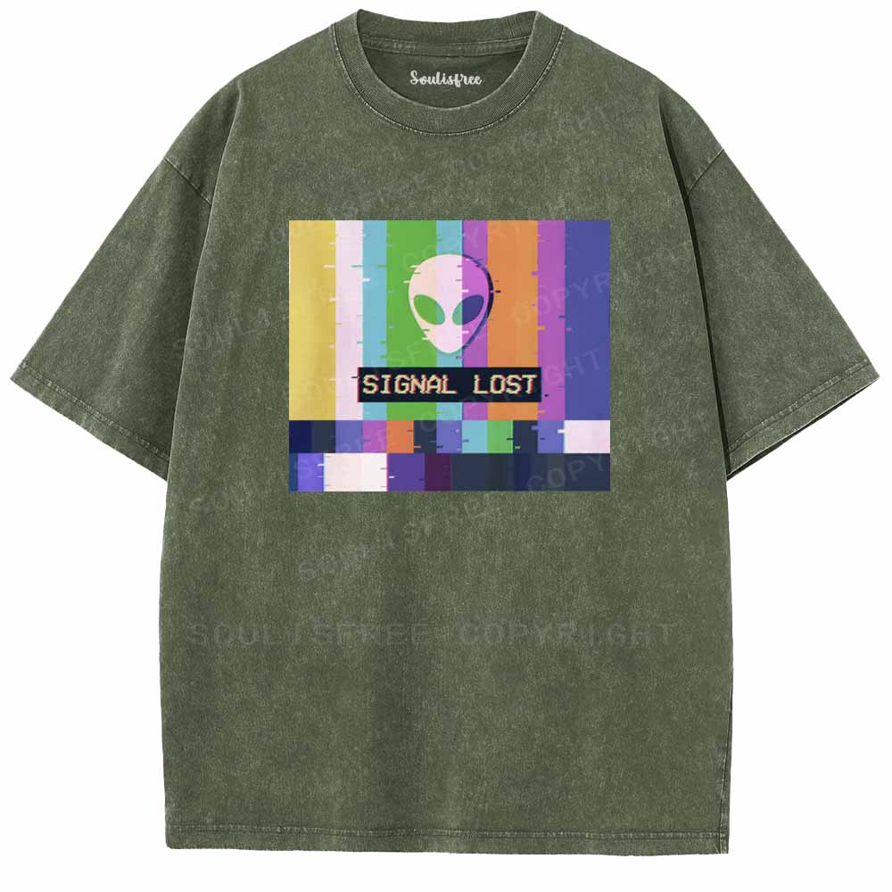 Soulisfree  SIGNAL LOST Washed Tee