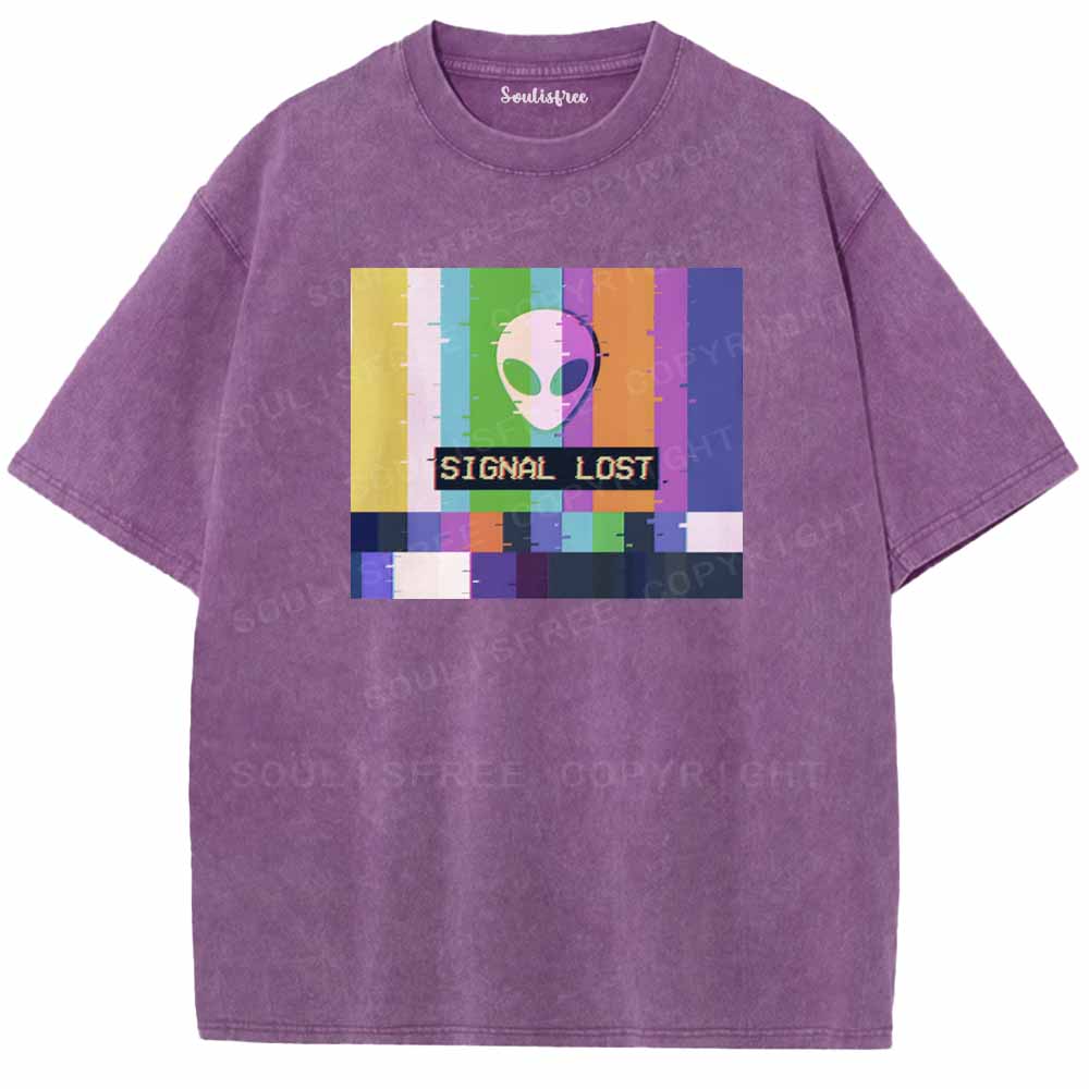 Soulisfree  SIGNAL LOST Washed Tee