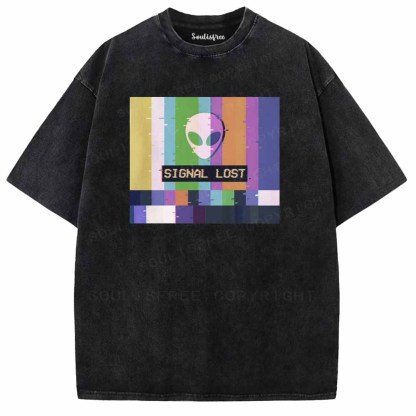 Soulisfree  SIGNAL LOST Washed Tee