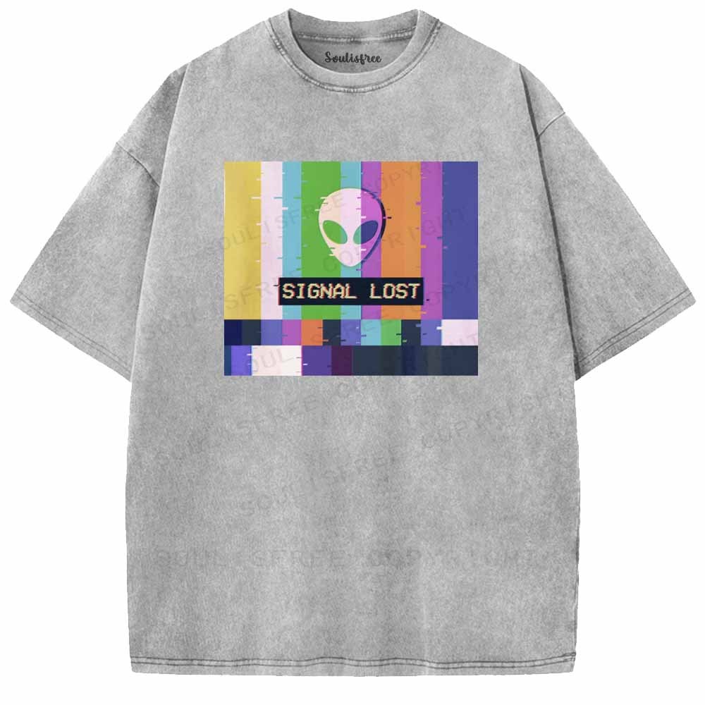 Soulisfree  SIGNAL LOST Washed Tee