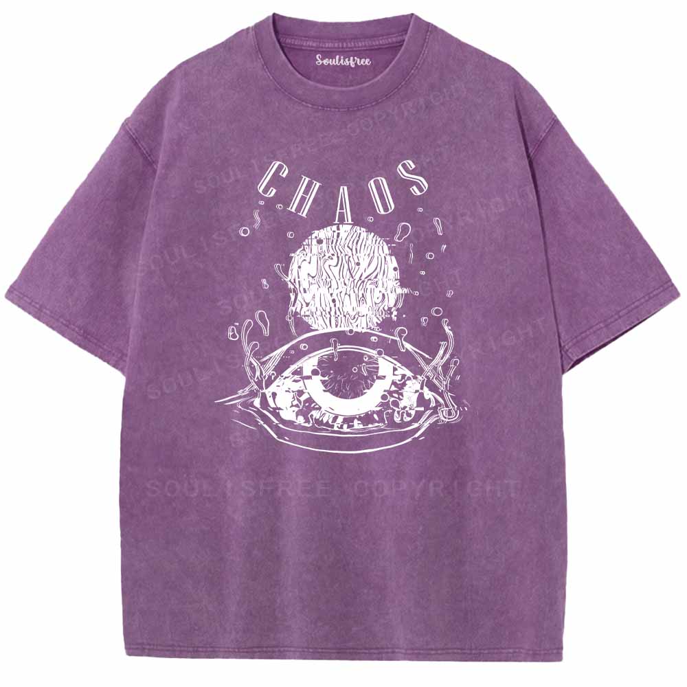 Soulisfree CHAOS EYES Washed Tee