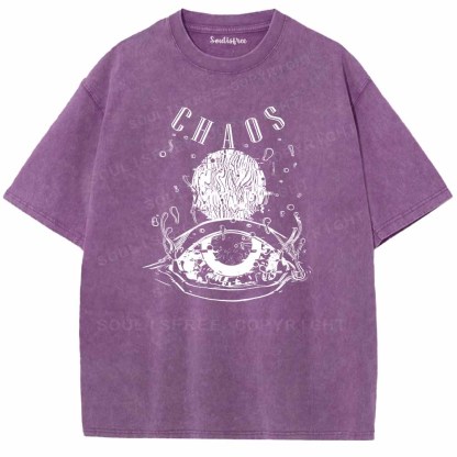 Soulisfree CHAOS EYES Washed Tee
