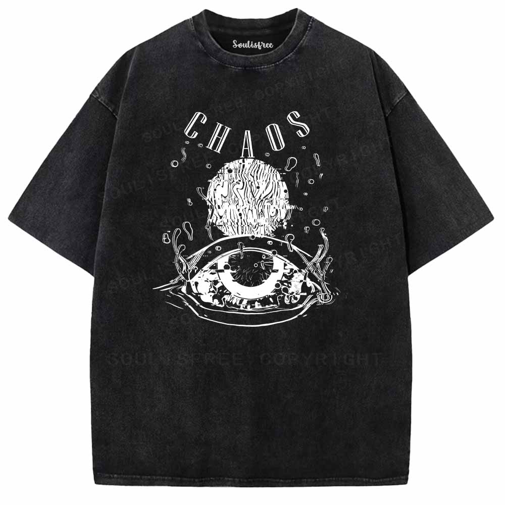 Soulisfree CHAOS EYES Washed Tee
