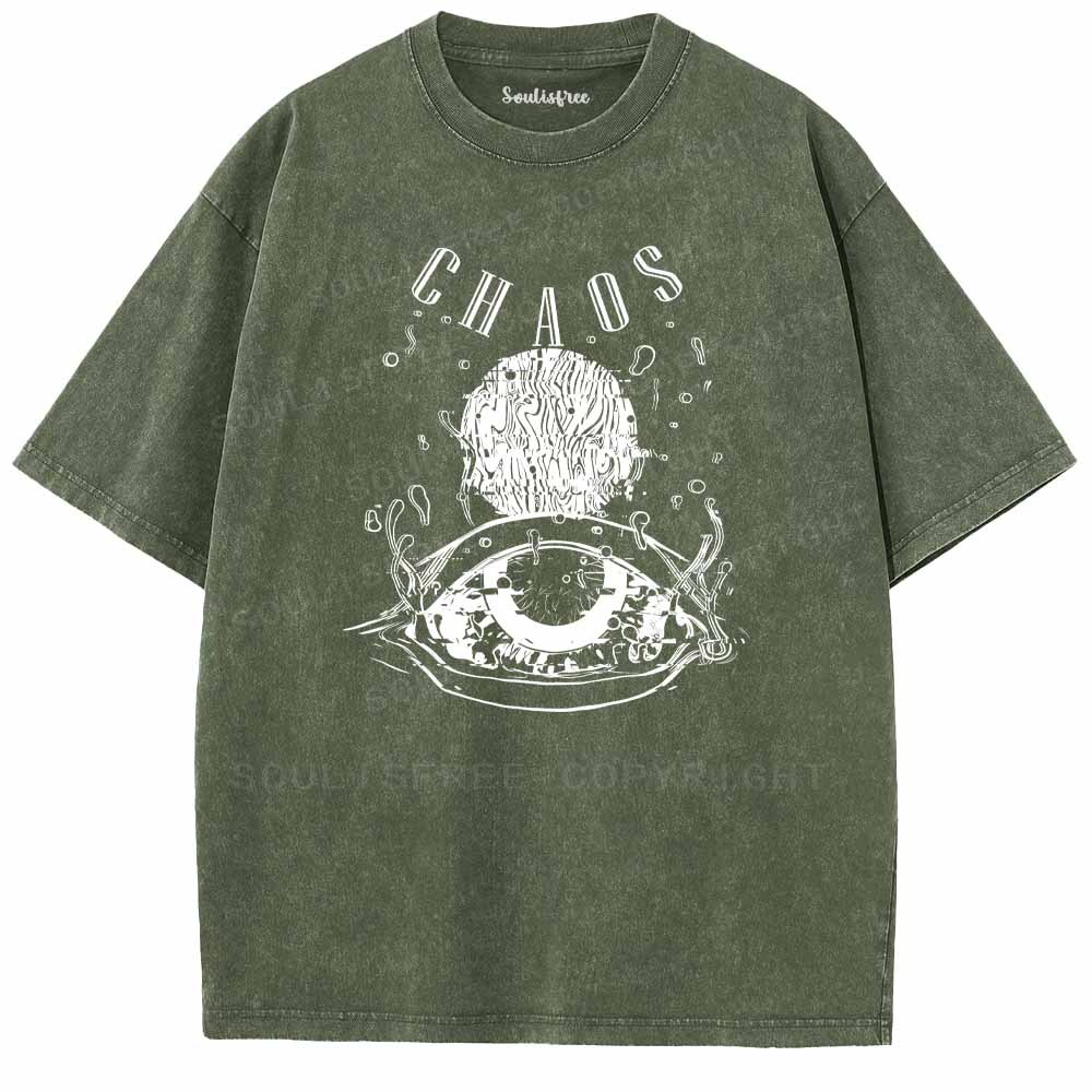 Soulisfree CHAOS EYES Washed Tee