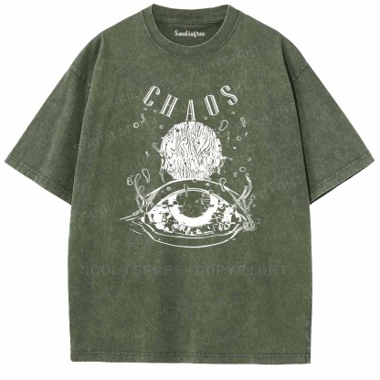 Soulisfree CHAOS EYES Washed Tee