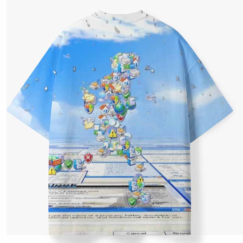 Soulisfree DIGITAL SELF ECO‑PERF Graphic Tee