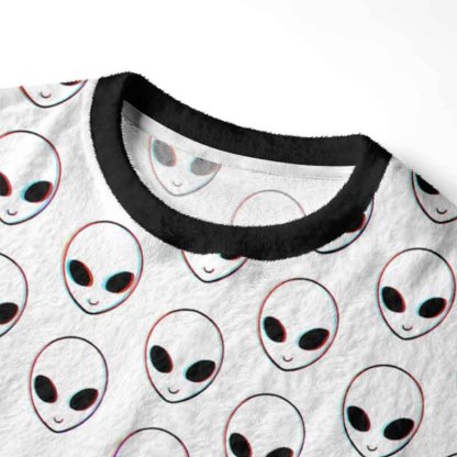 Soulisfree Alien Frequency Fuzzy Crewneck Sweater