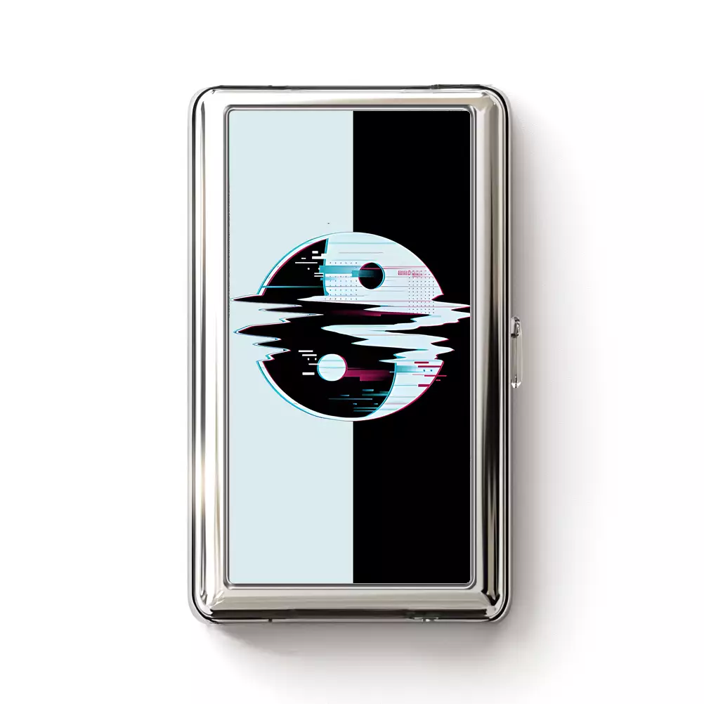 Soulisfree Yin Yang symbol Metal Pocket Case
