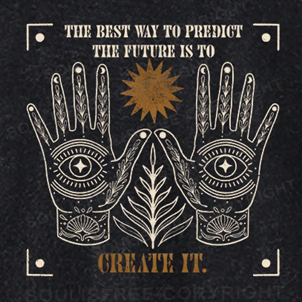 Creating The Future Washed Cropped Sweatshirt