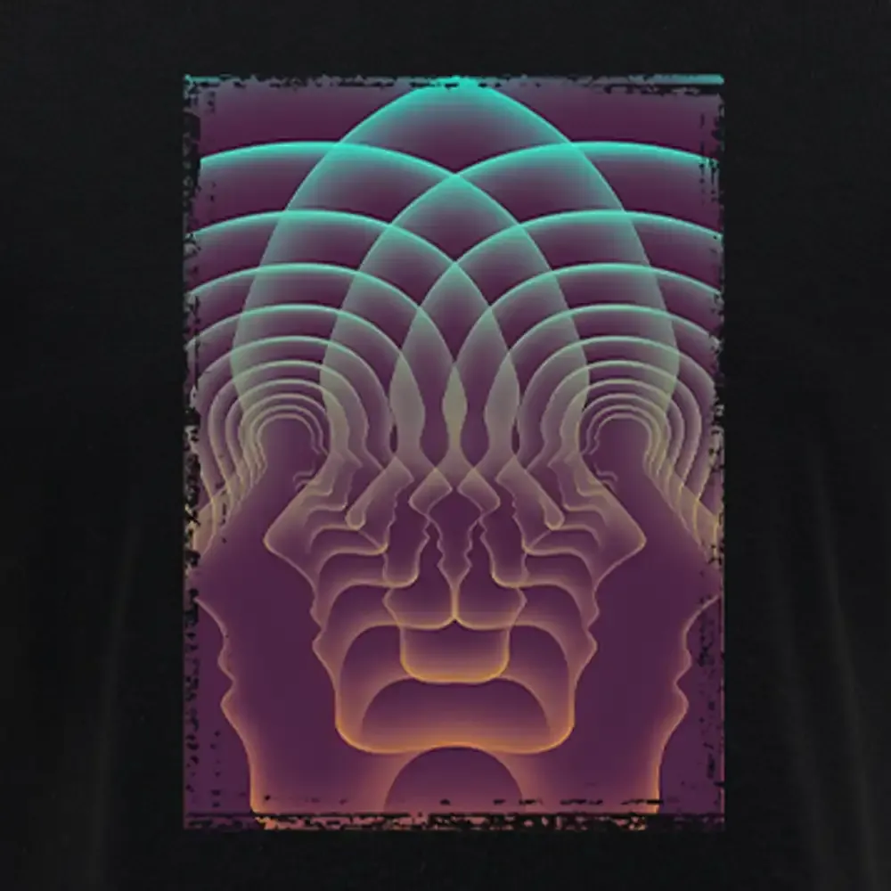 Do You Really Know Yourself Block Raglan Long Sleeve Crop Top