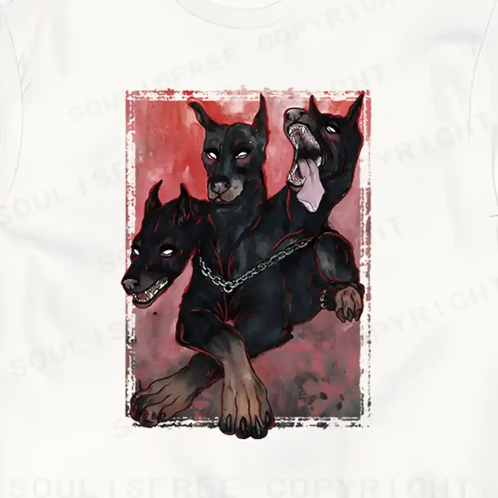 Doberman In The Dark T-shirt