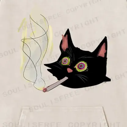 A Smoking Person Washed Hoodie