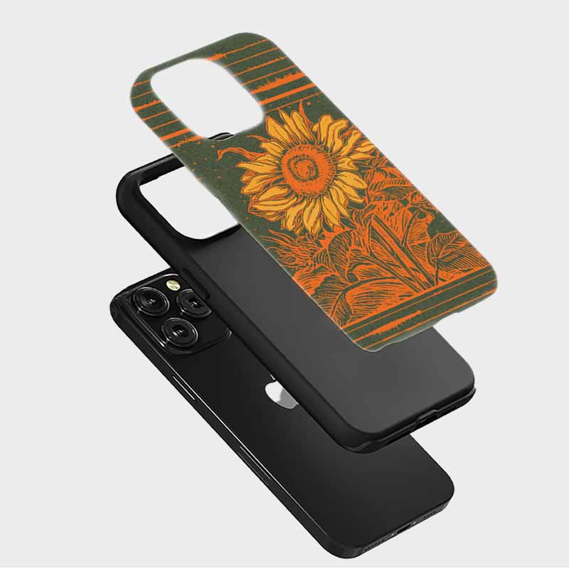 Soulisfree Vintage Woodcut Bloom Matte Phone Case