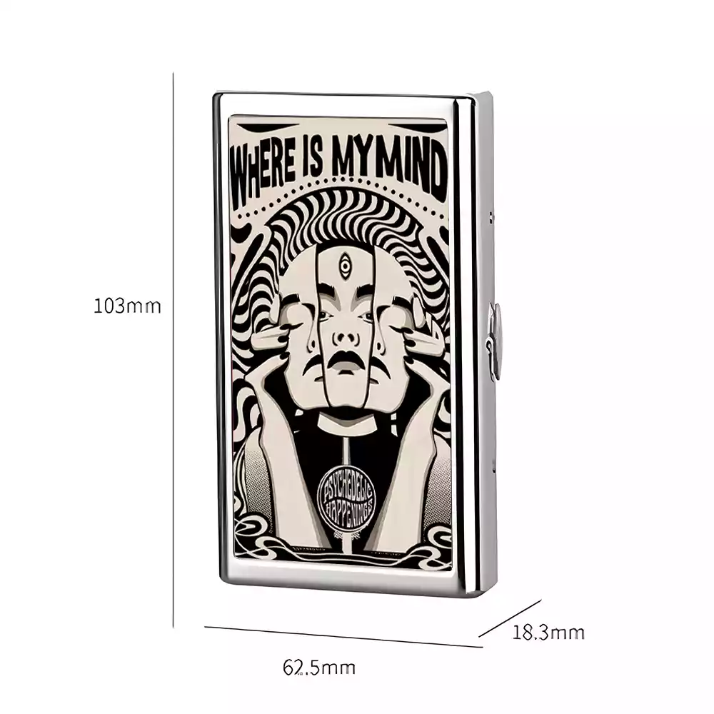 Where Is My Brain Cigarette Case