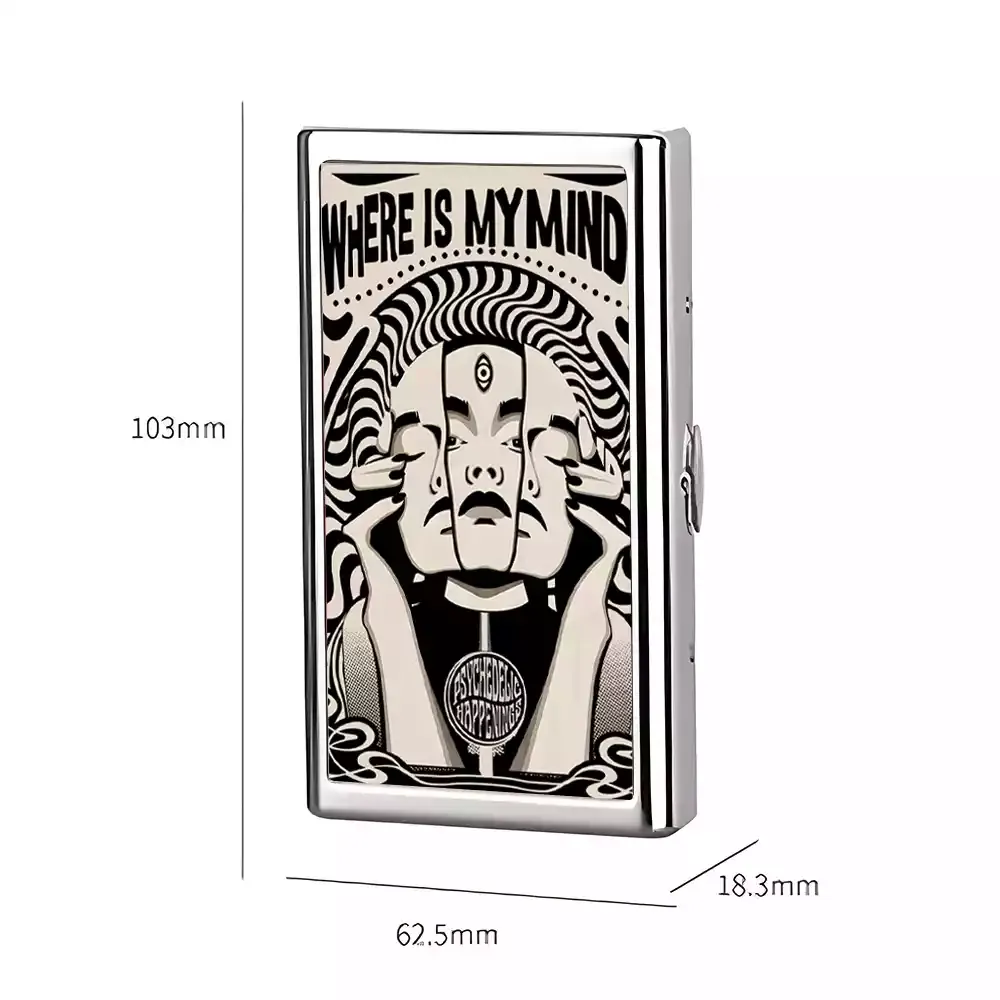 Where Is My Brain Cigarette Case