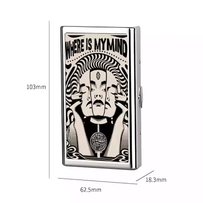 Where Is My Brain Cigarette Case