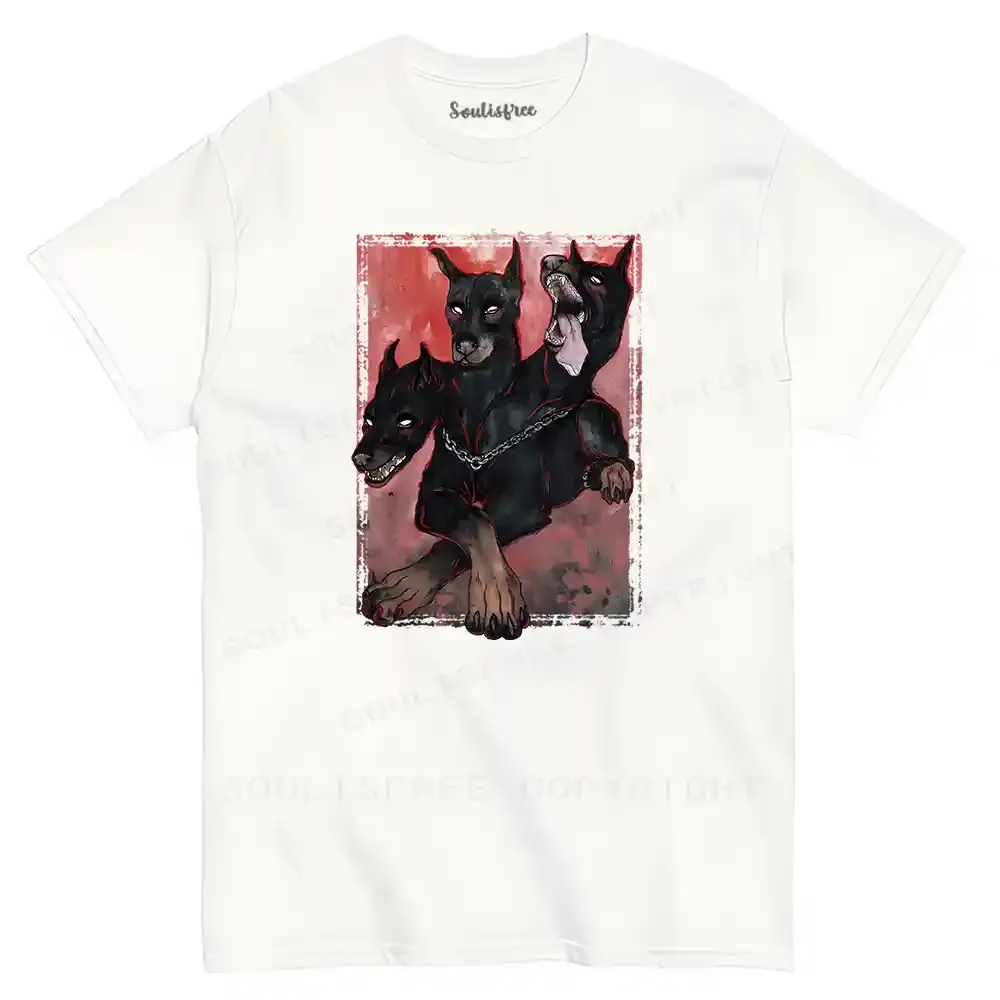 Doberman In The Dark T-shirt