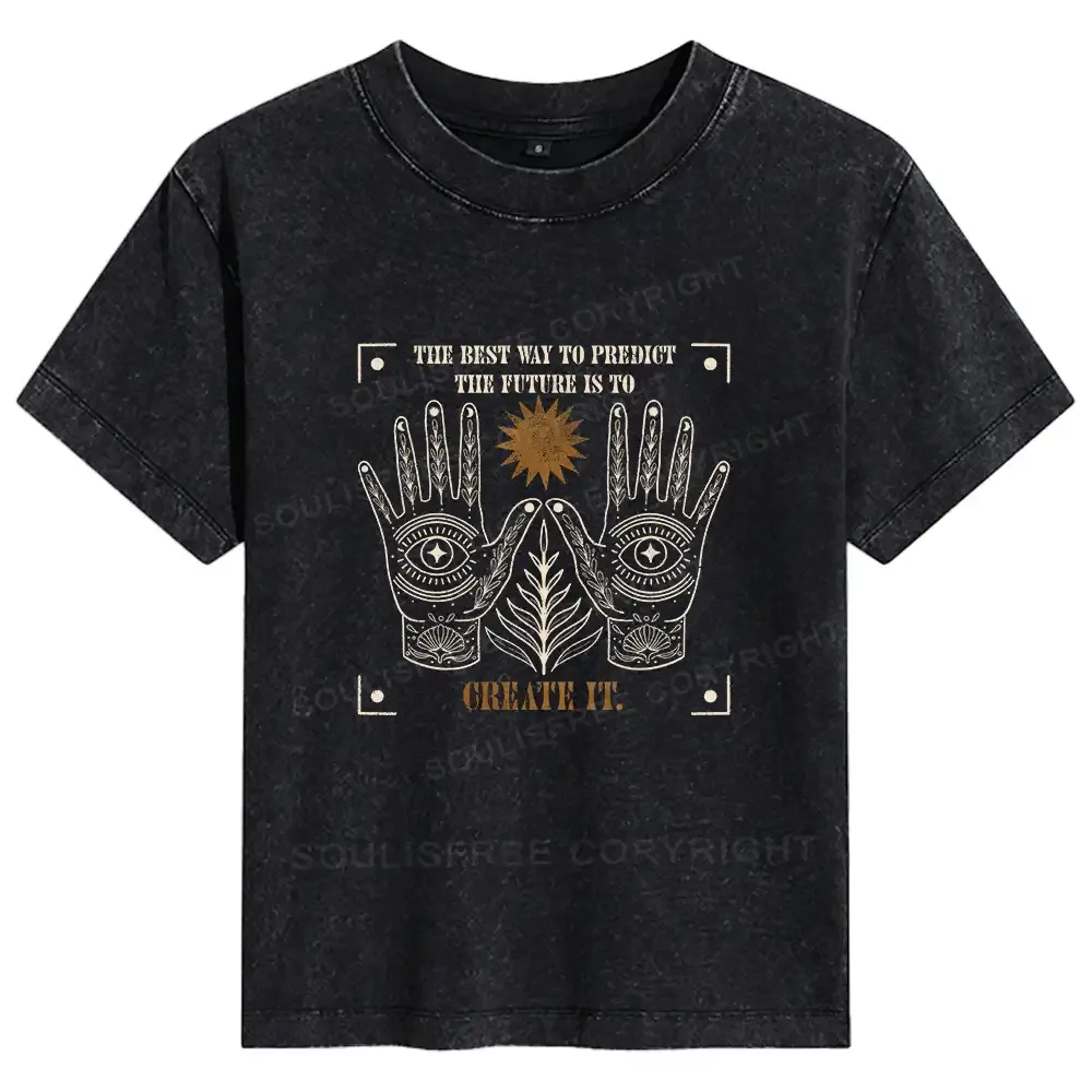 Designed Creating The Future Basic Washed T-shirt