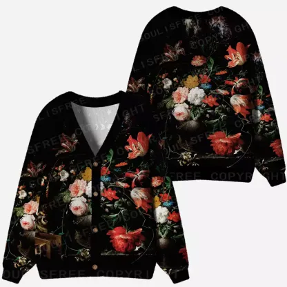 Dark Bouquet Cardigan Sweaters