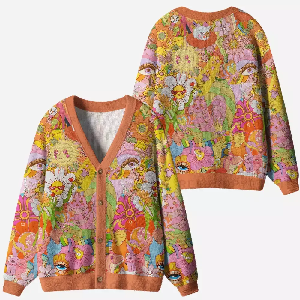 Garden of Joy Ugly Cardigan Sweaters